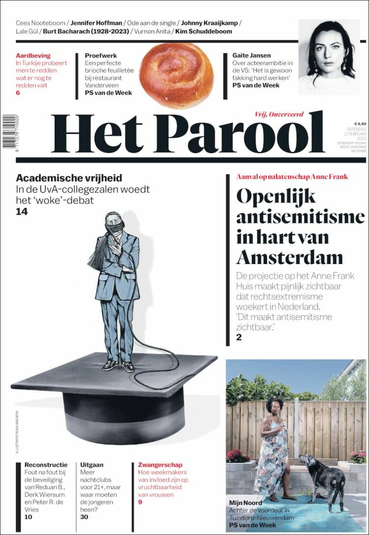 Portada de Het Parool (Países Bajos)