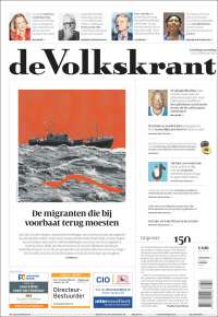 Portada de De Volkskrant (Países Bajos)