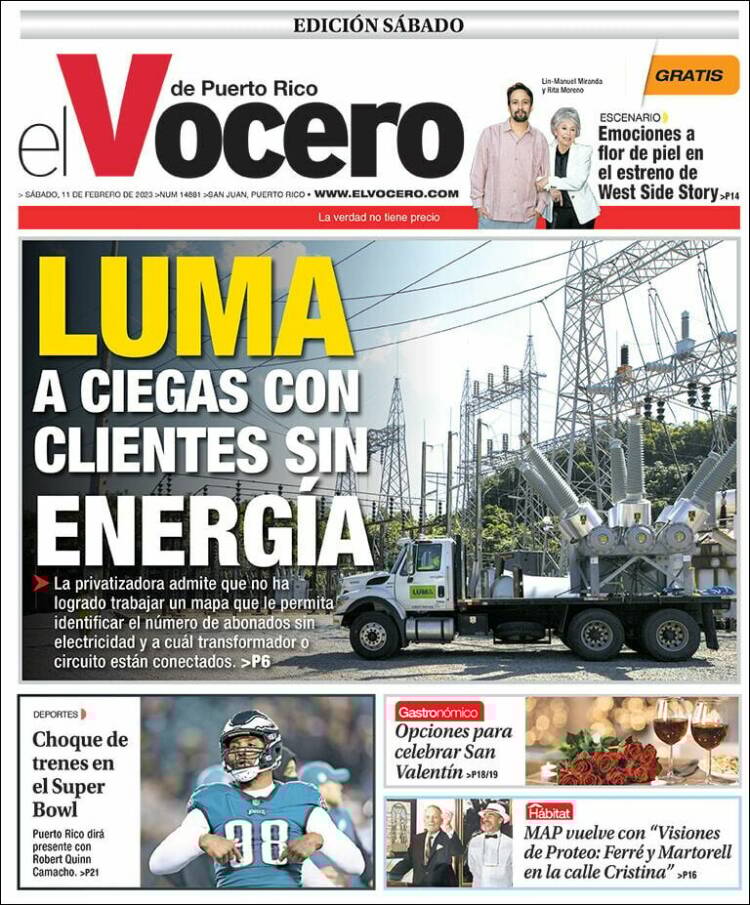 Portada de Vocero (Puerto Rico)