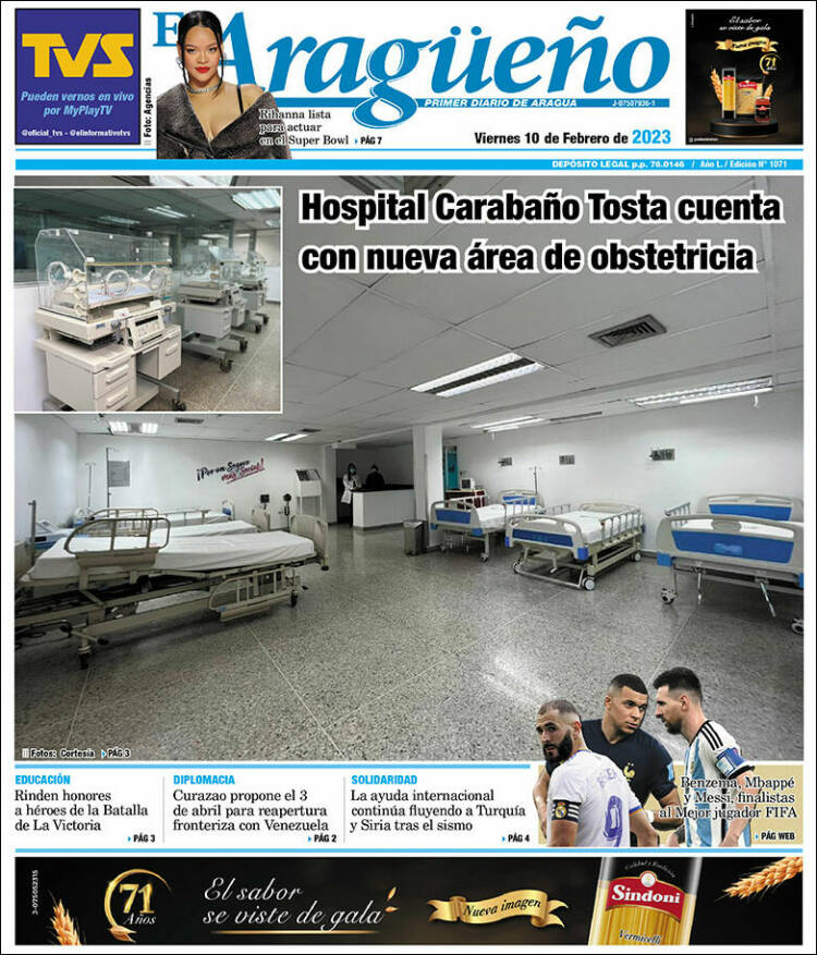 Portada de El Aragüeño (Venezuela)