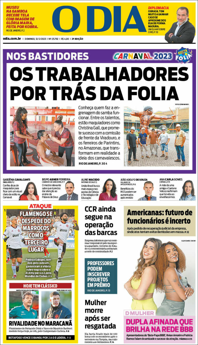 Portada de O Dia (Brasil)