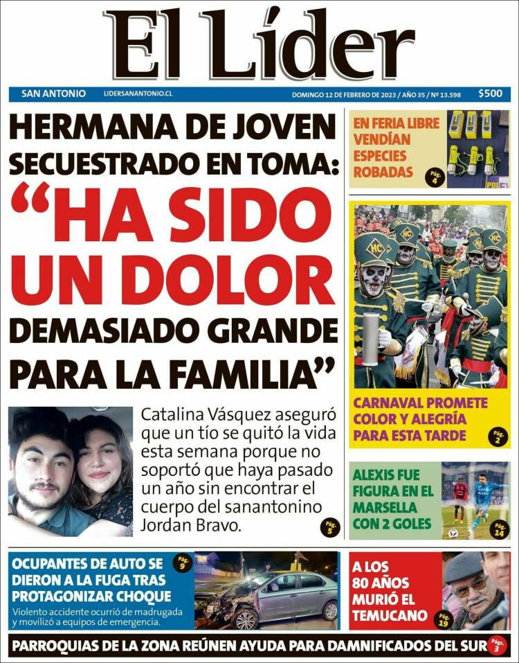 Portada de Lider de San Antonio (Chile)