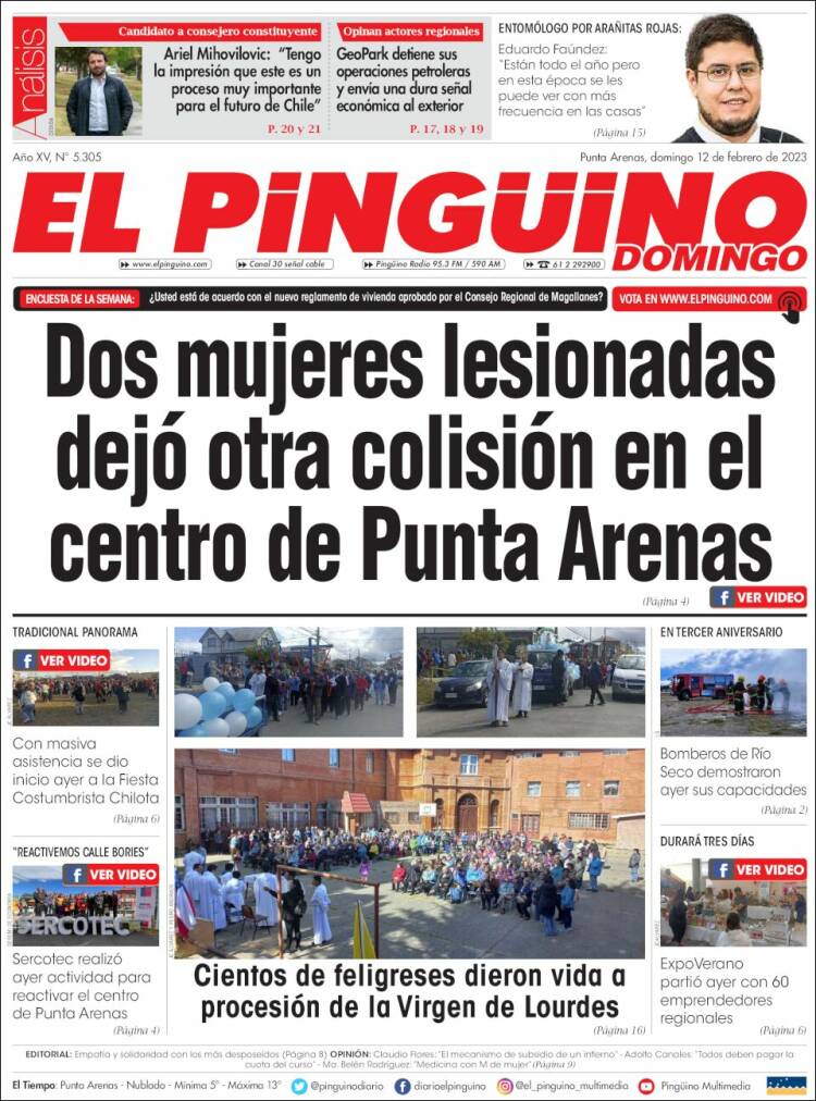 Portada de El Pingüino (Chile)
