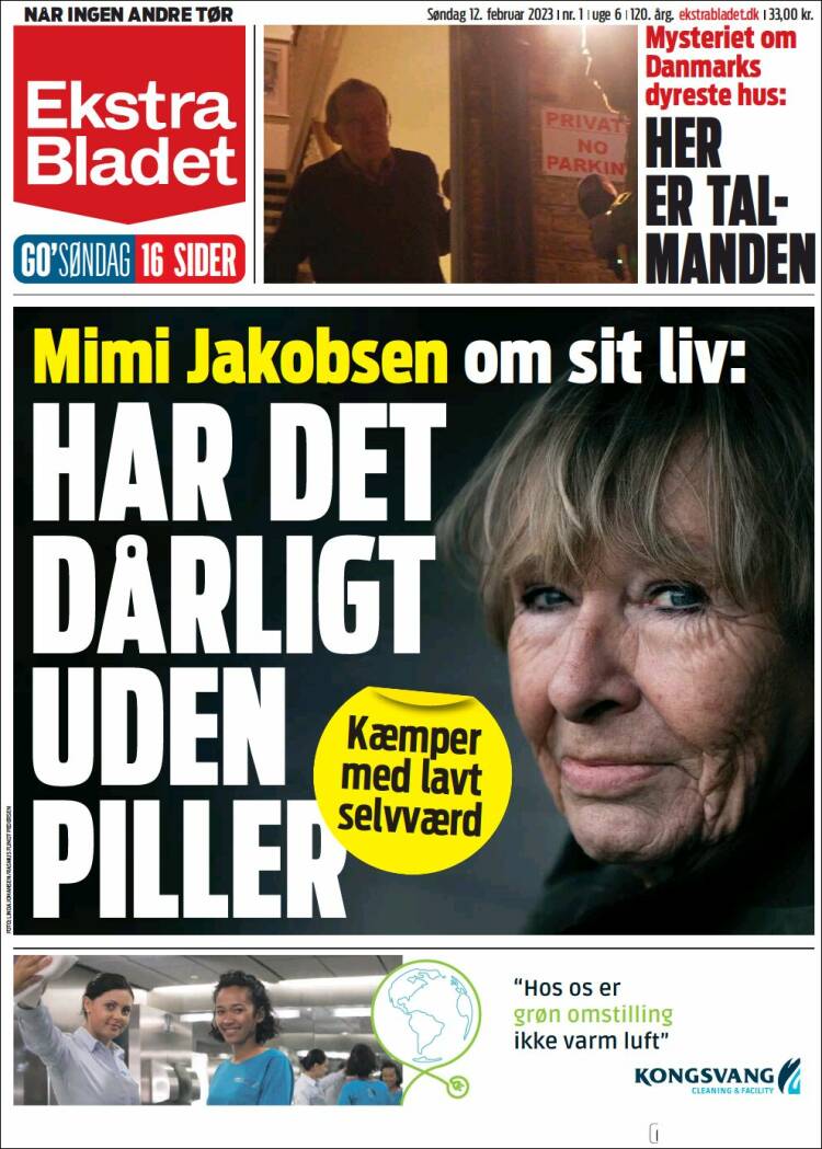 Portada de Ekstra Bladet (Dinamarca)