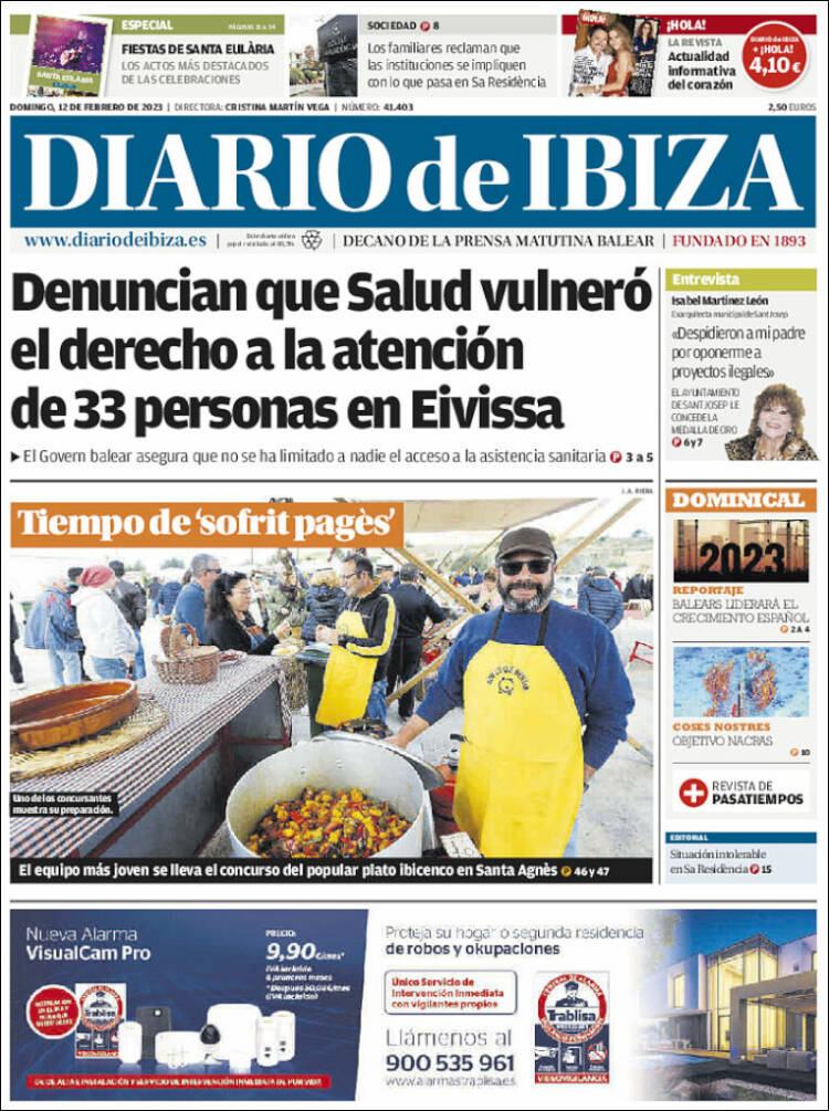 Portada de Diario de Ibiza (Spain)