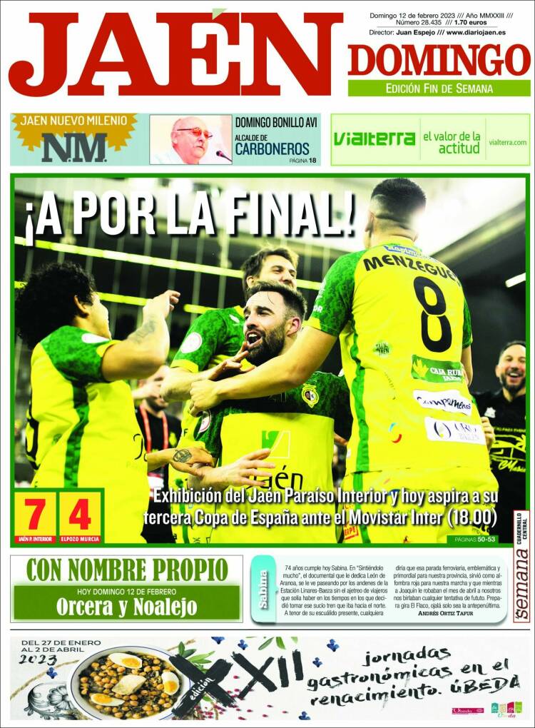 Portada de Diario Jaén (Spain)