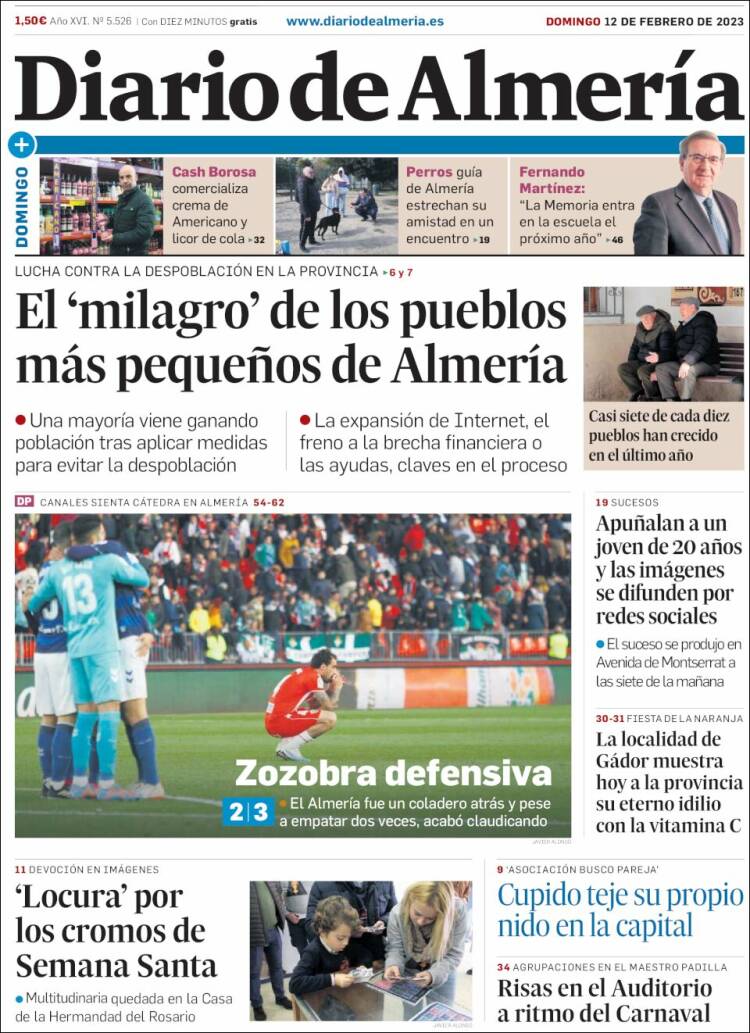 Portada de Diario de Almería (Spain)