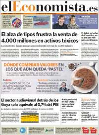 Portada de El Economista (Spain)