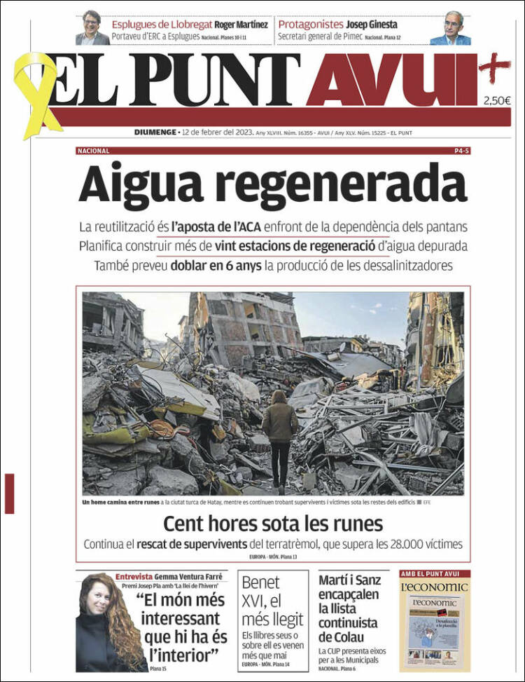 Portada de El Punt Avui (Spain)