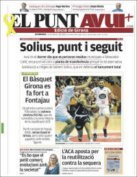 Portada de El Punt Avui - Girona (Spain)