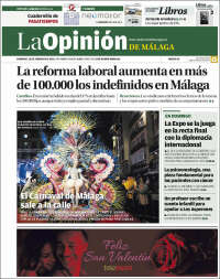 Portada de La Opinión de Málaga (Spain)