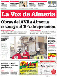 Portada de La Voz de Almería (Spain)