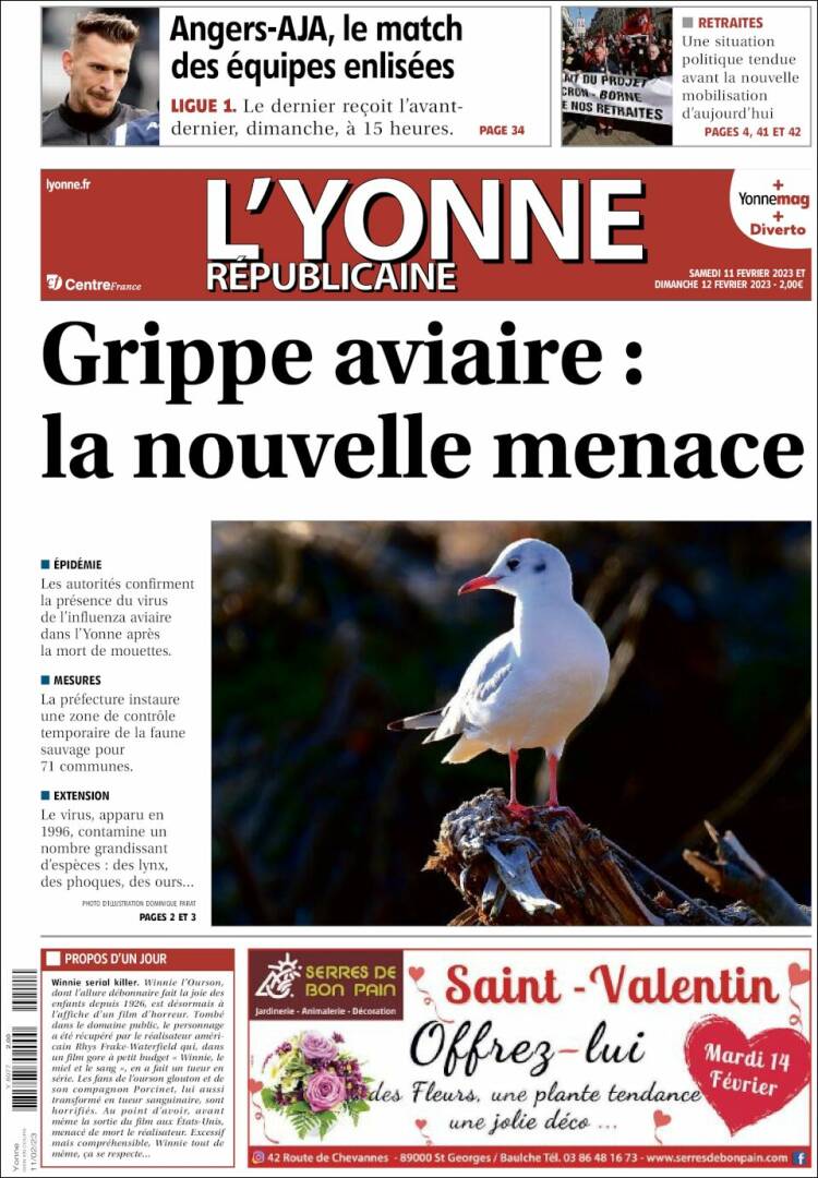 Portada de L'Yonne-Républicaine (Francia)