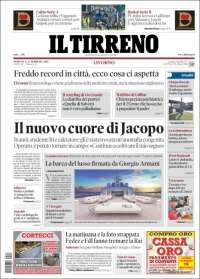 Portada de Il Tirreno (Italia)