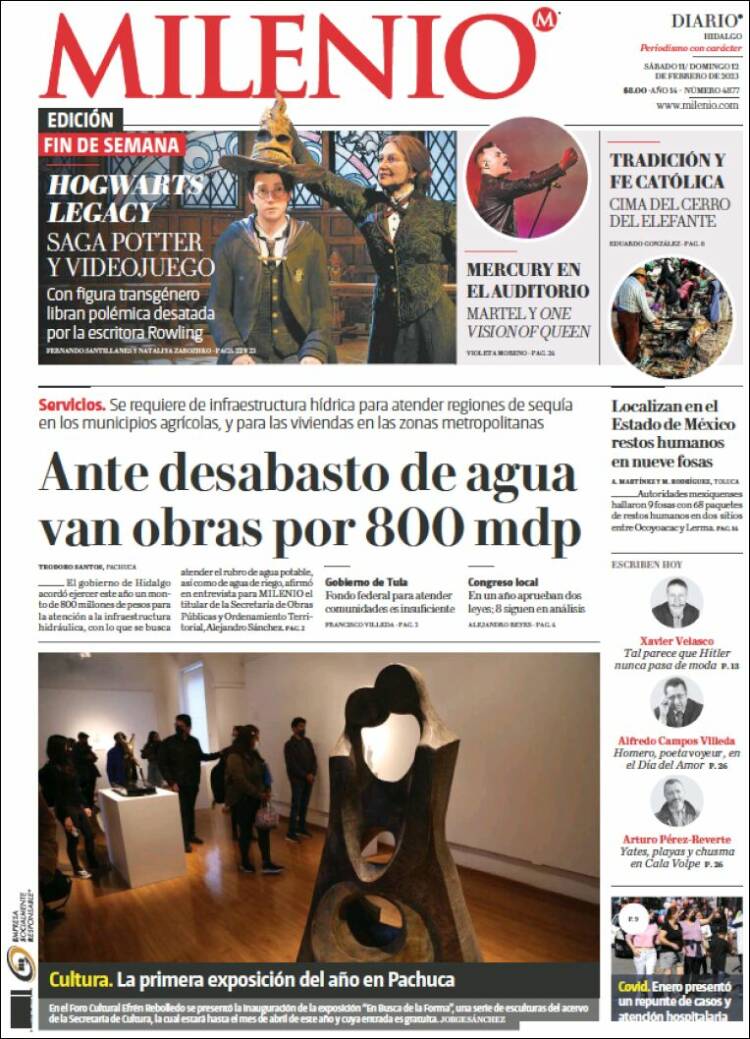 Portada de Milenio de Hidalgo (M&eacute;xico)
