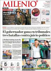 Portada de Milenio de Monterrey (México)