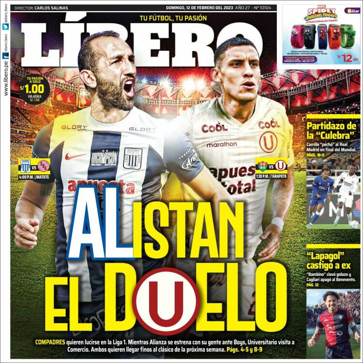 Portada de Líbero (Per&uacute;)