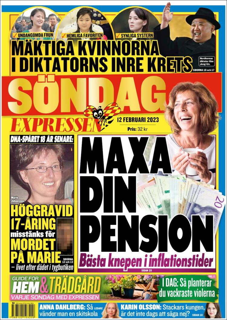 Portada de Expressen (Suecia)