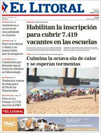 Portada de El Litoral Corrientes (Argentina)