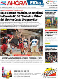 Portada de El Día de Gualeguaychú (Argentina)