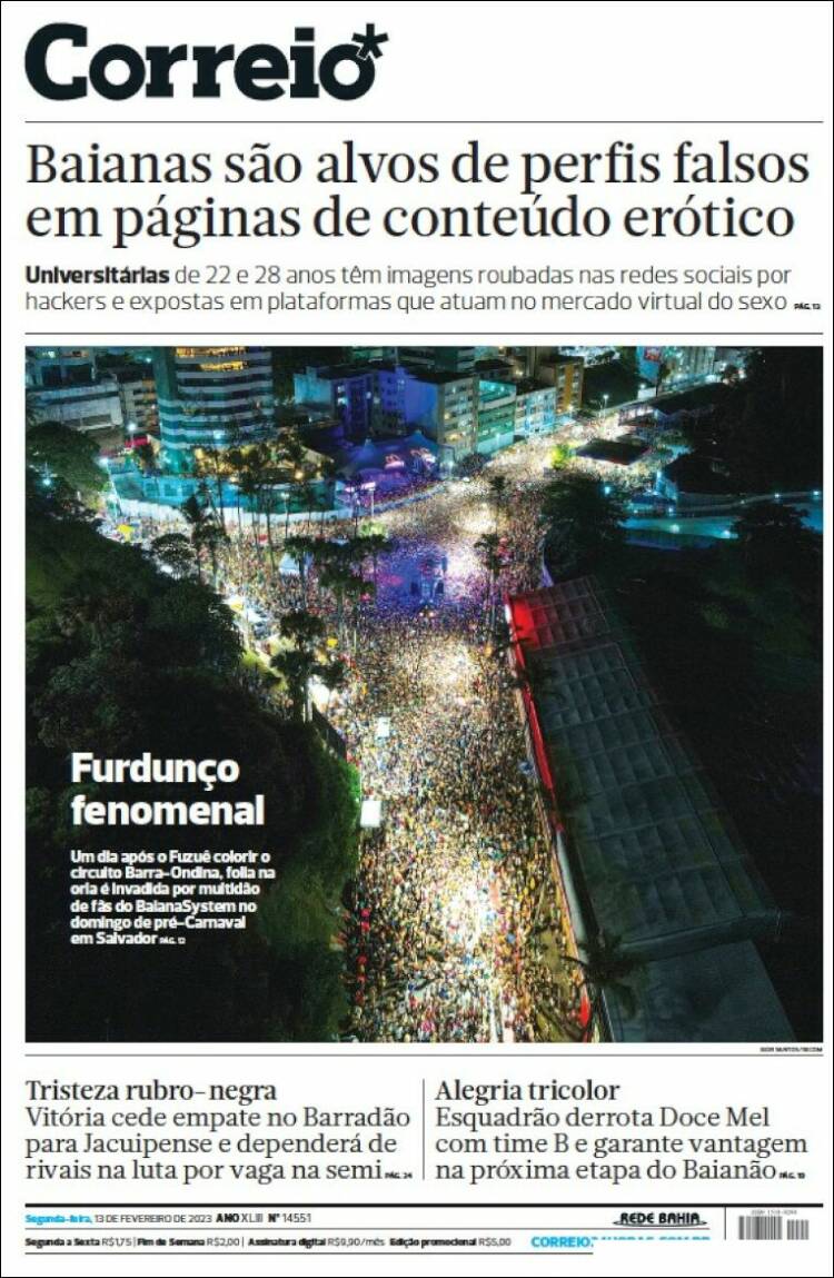 Portada de Correio* (Brésil)