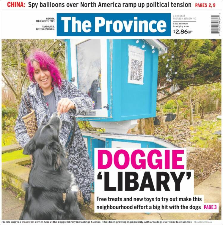 Portada de The Province (Canadá)