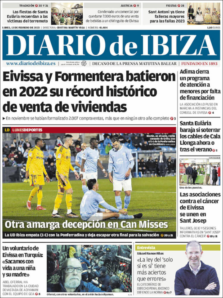 Portada de Diario de Ibiza (Spain)