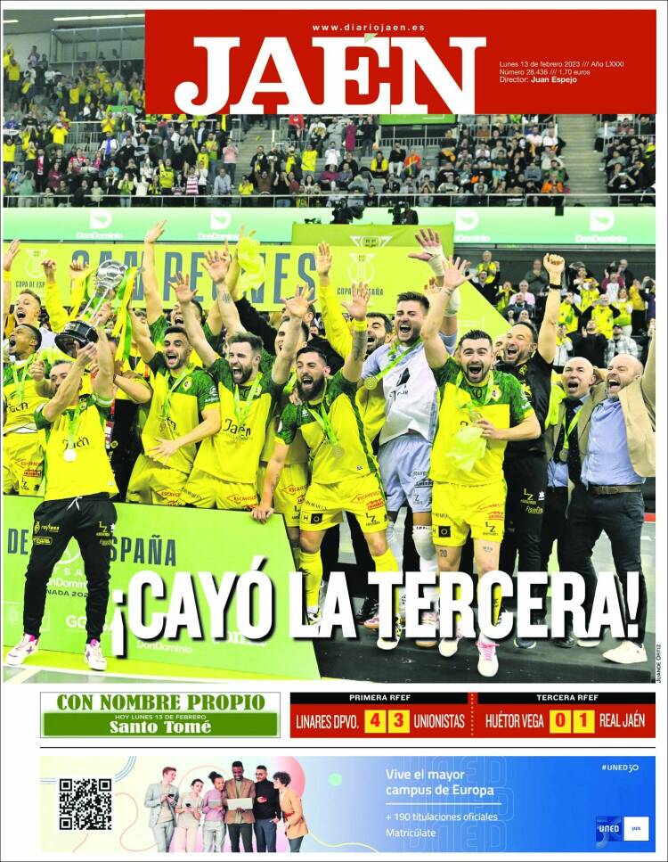 Portada de Diario Jaén (Spain)