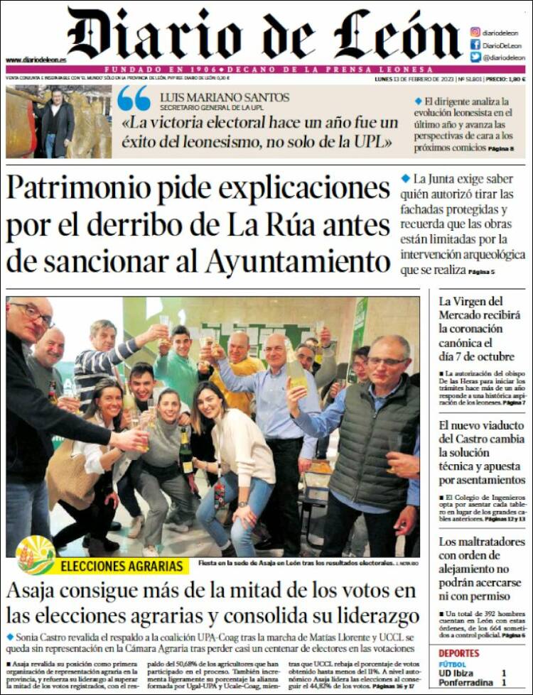 Portada de Diario de León (Spain)