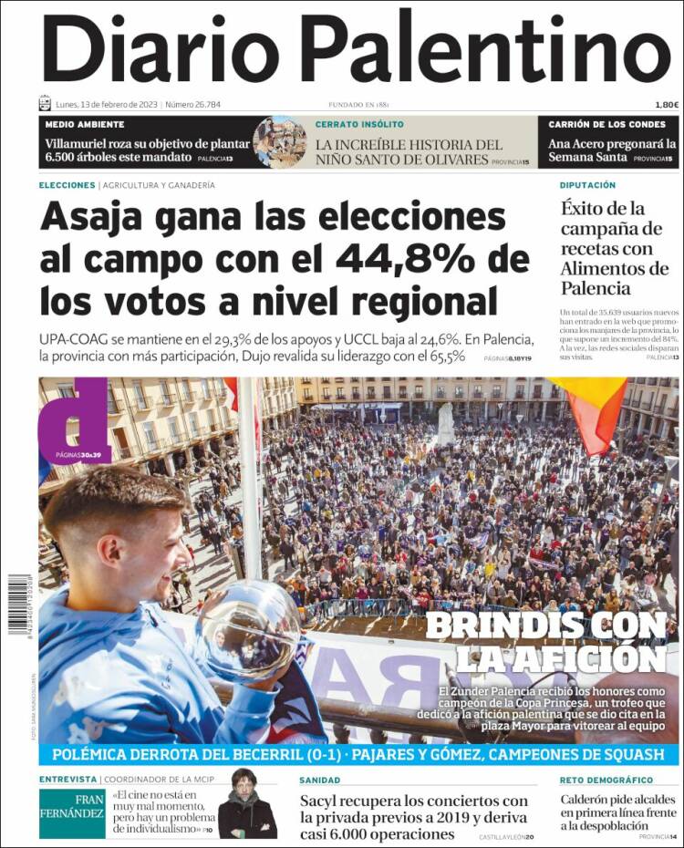 Portada de Diario Palentino (Spain)