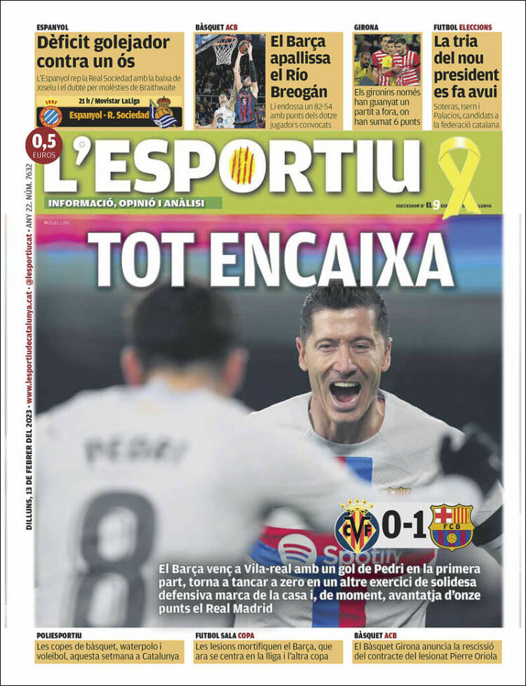 Portada de L'Esportiu (Spain)