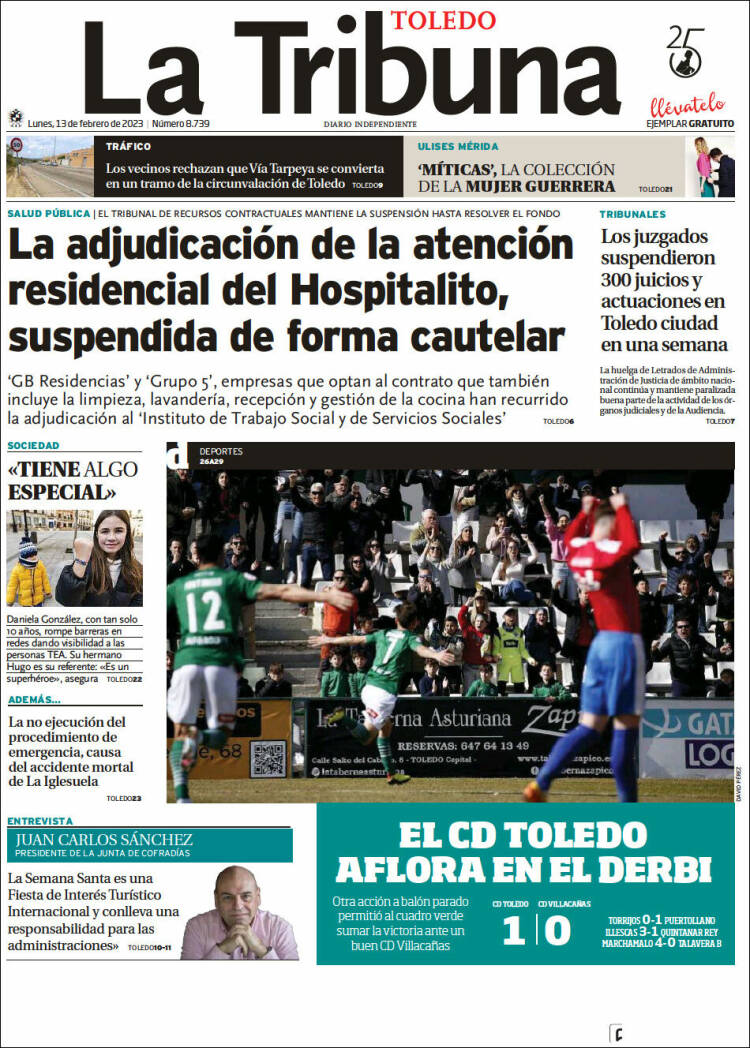 Portada de La Tribuna de Toledo (Spain)