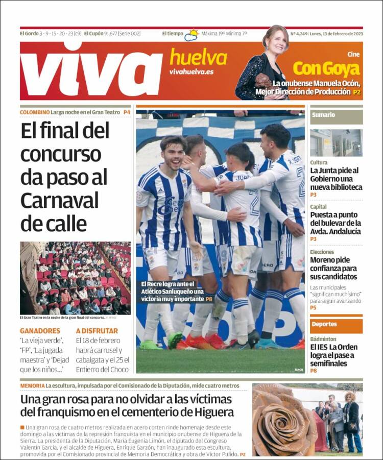 Portada de Viva Huelva (Spain)