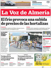 Portada de La Voz de Almería (Spain)