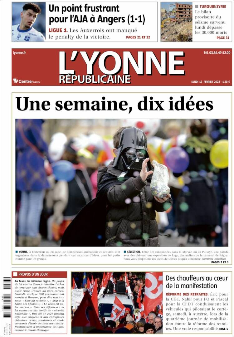 Portada de L'Yonne-Républicaine (France)