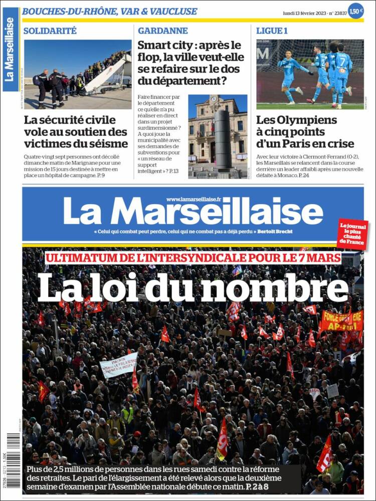 Portada de La Marseillaise (France)