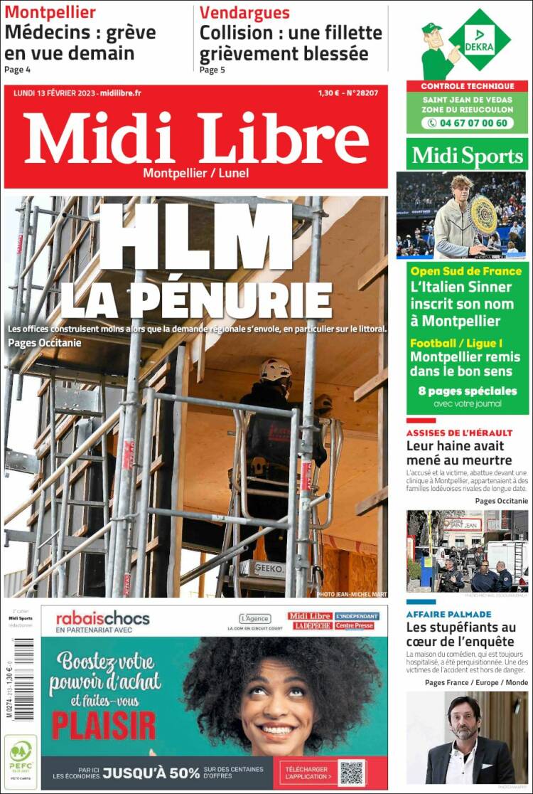 Portada de Midi Libre (France)