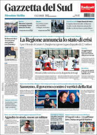 Portada de Gazzetta del Sud (Italie)