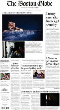 Portada de Boston Globe (USA)