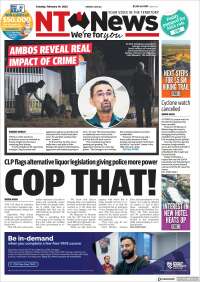 Portada de Northern Territory News (Australia)