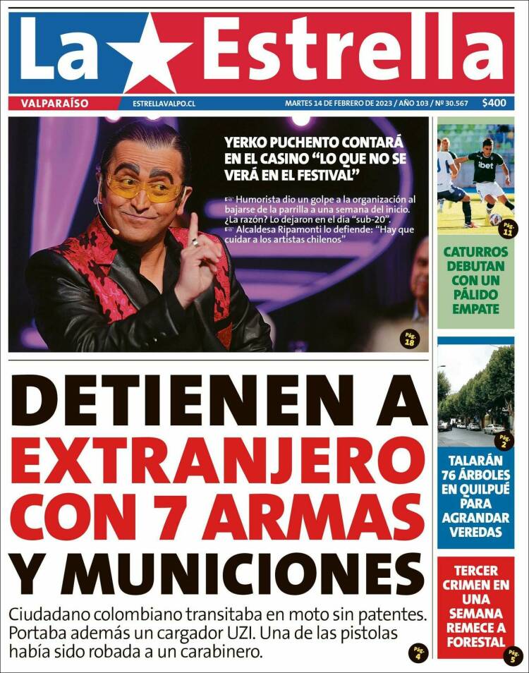 Portada de Estrella de Valparaiso (Chile)
