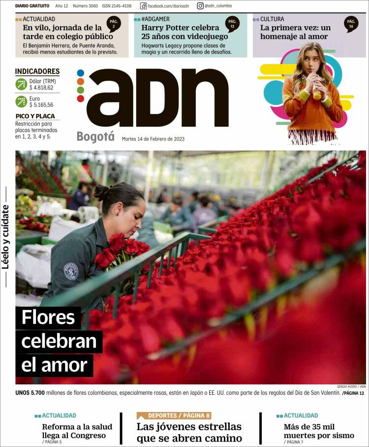 Portada de ADN - Bogotá (Colombia)