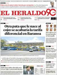 Portada de El Heraldo (Colombia)