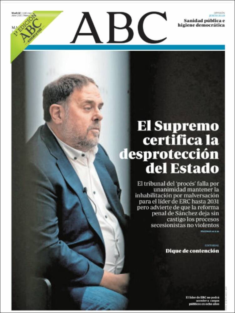 Portada de ABC (España)