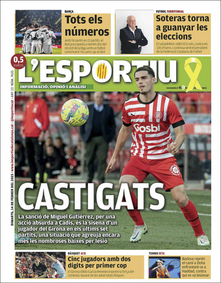 Portada de L'Esportiu : Girona (España)