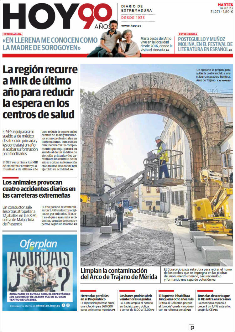 Portada de Hoy - Caceres (España)