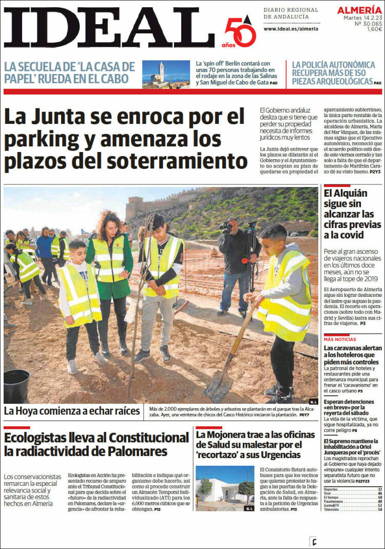 Portada de Ideal Almeria (España)