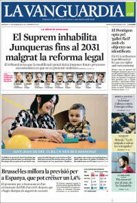 Portada de La Vanguardia (España)