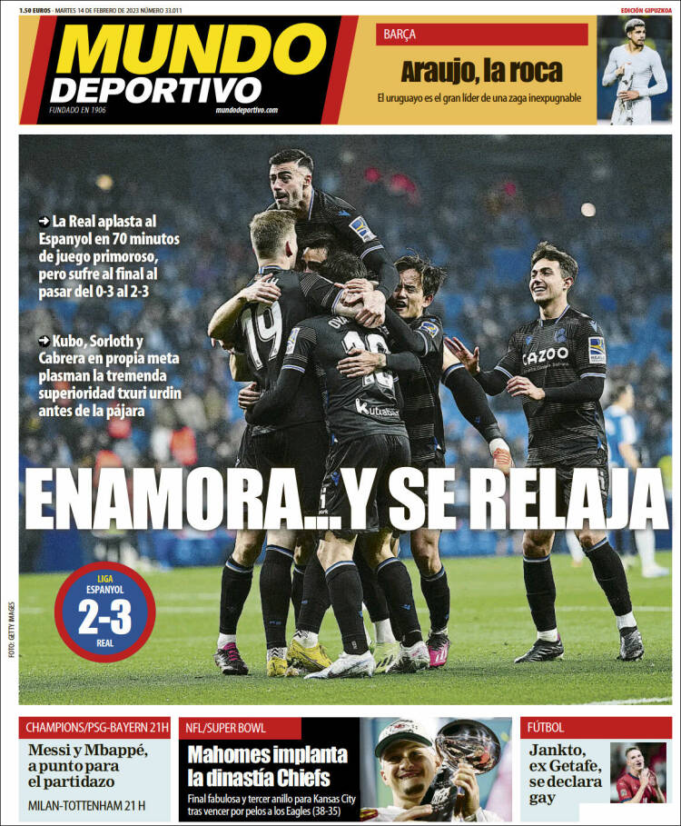 Portada de Mundo Deportivo Gipuzkoa (España)