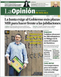 Portada de La Opinión de Málaga (España)